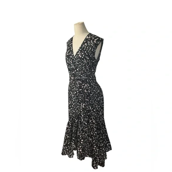 REBECCA TAYLOR
Leopard Midi Wrap Dress Size 4 - Picture 6 of 7